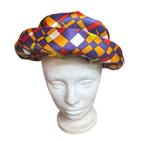 1960s/Early 70s Union‎ Made Op Art/Psychedelic Hat main image 4